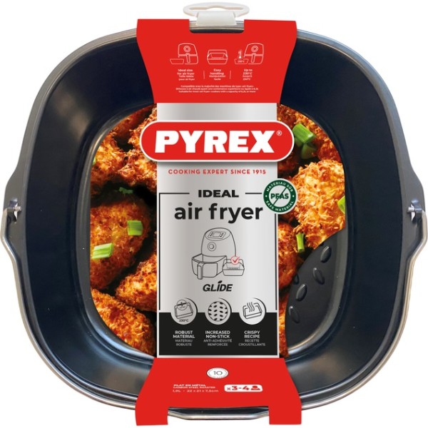 Фото - Форма для мультипечи Pyrex AIRFRYER 22х21х7.5 см (AF22SR6/8046)